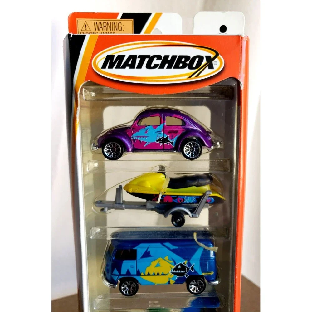 2000 Matchbox WINGS 'N WATER 5-PACK GIFT SET Collector #95315 1:64 VW Panel Bug